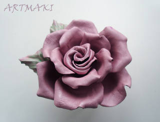 Розочка Лея из кожи