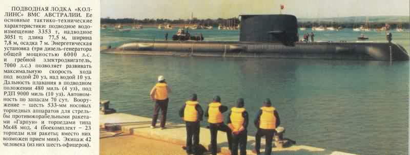 ДПЛ Коллинс подводная лодка фото