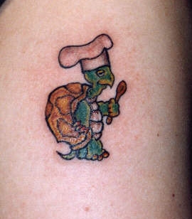 Фото и значение татуировки Черепаха. 207672