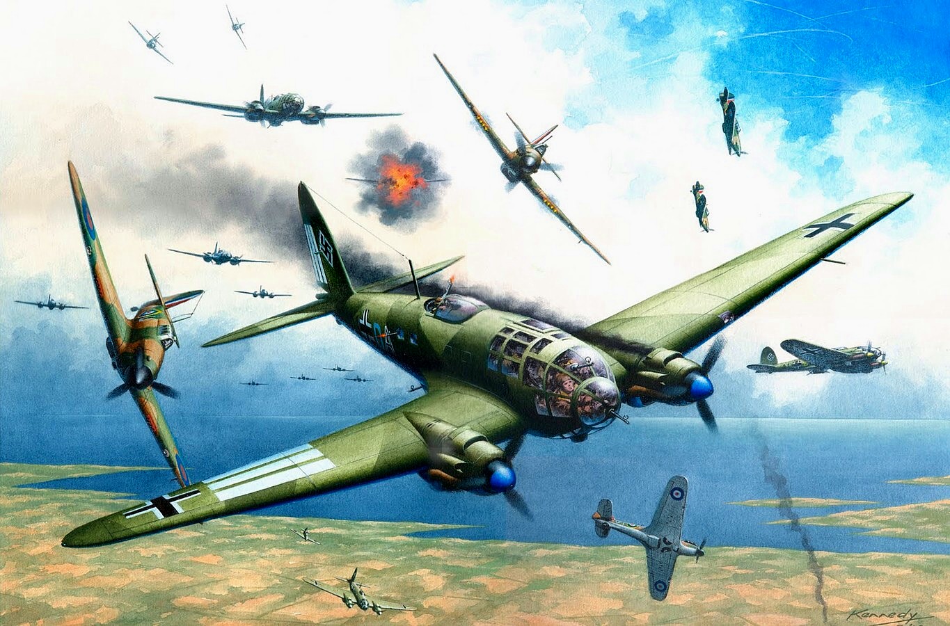 Heinkel 111 Battle of Britain - Ian Kennedy
