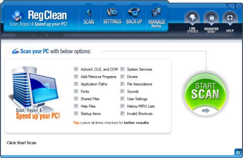 RegClean 2.8.4342.824 Portable