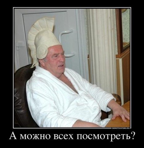 Демотиватор: Жириновский в бане Россия 2012
