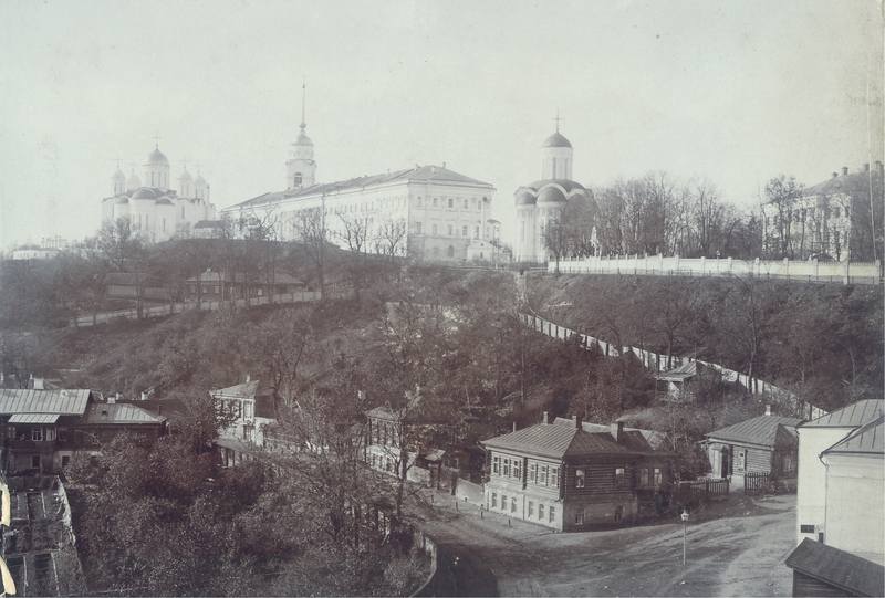 Владимир вид от Клязьмы на центр 1909