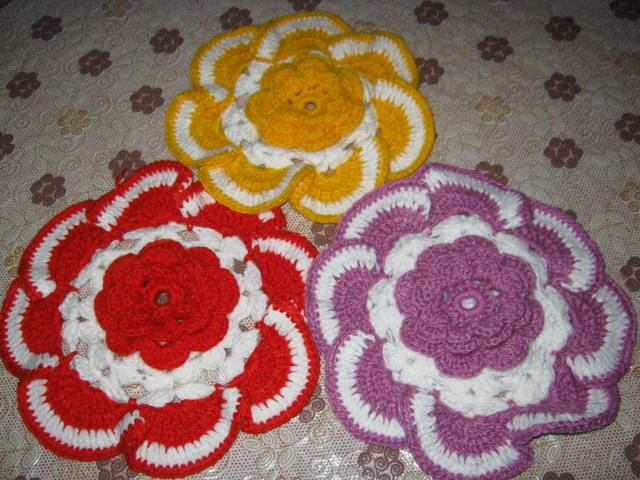 Прихватки крючком. Нужны схемы и описания.