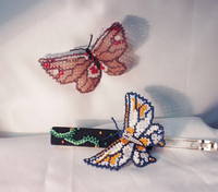 Бабочки брошь и мини-заколка 2001 С.А.К