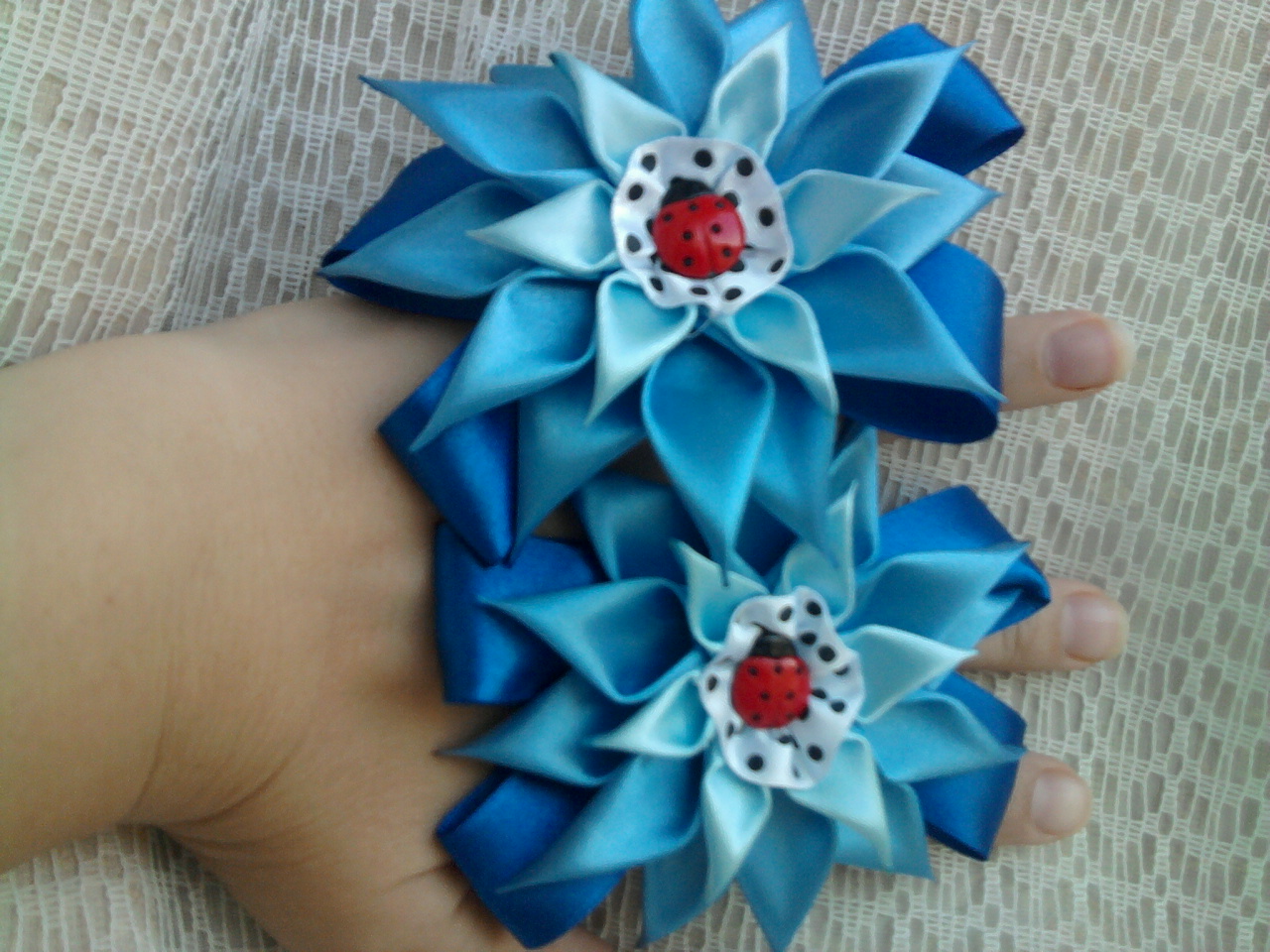 резиночки для волос канзаши