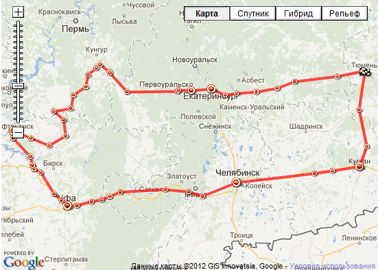 Карта маршрута Карта маршрута