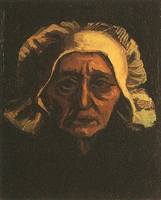 1884 Head of an Old Peasant Woman with White Cap version 2