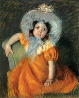 Cassatt Mary Child In Orange Dress