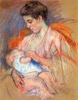 Cassatt Mary Mother Jeanne Nursing Her Baby