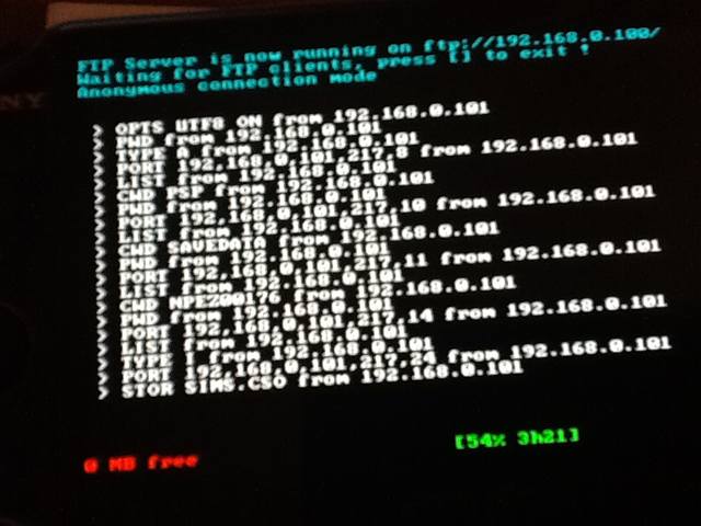 FTP Manager для PS Vita FTP Manager для PS Vita