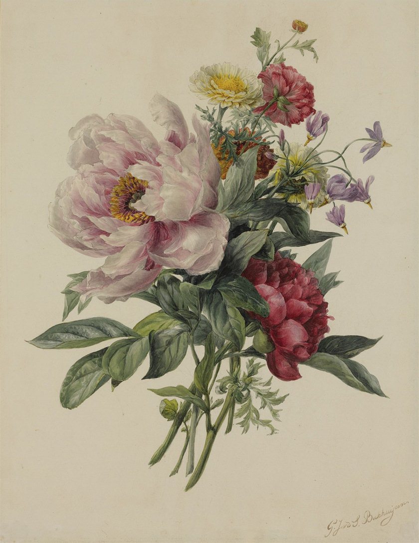A Still Life with Peonies and other Flowers