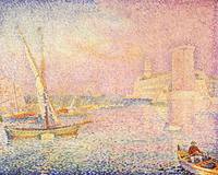 Paul Signac - TheOldPort,LaTourSaint-Jean(Marseilles) 1898 te