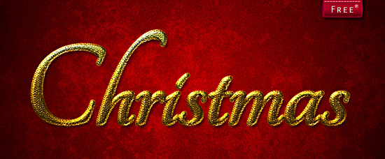 Golden Christmas Style for Photoshop Golden Christmas Style for Photoshop