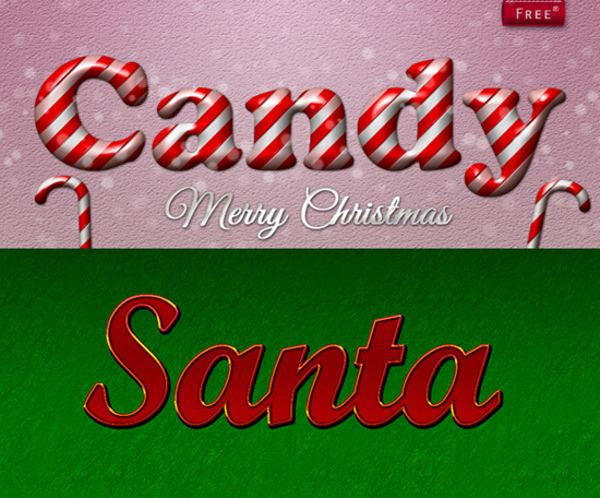 Santa and Christmas candy Styles Santa and Christmas candy Styles