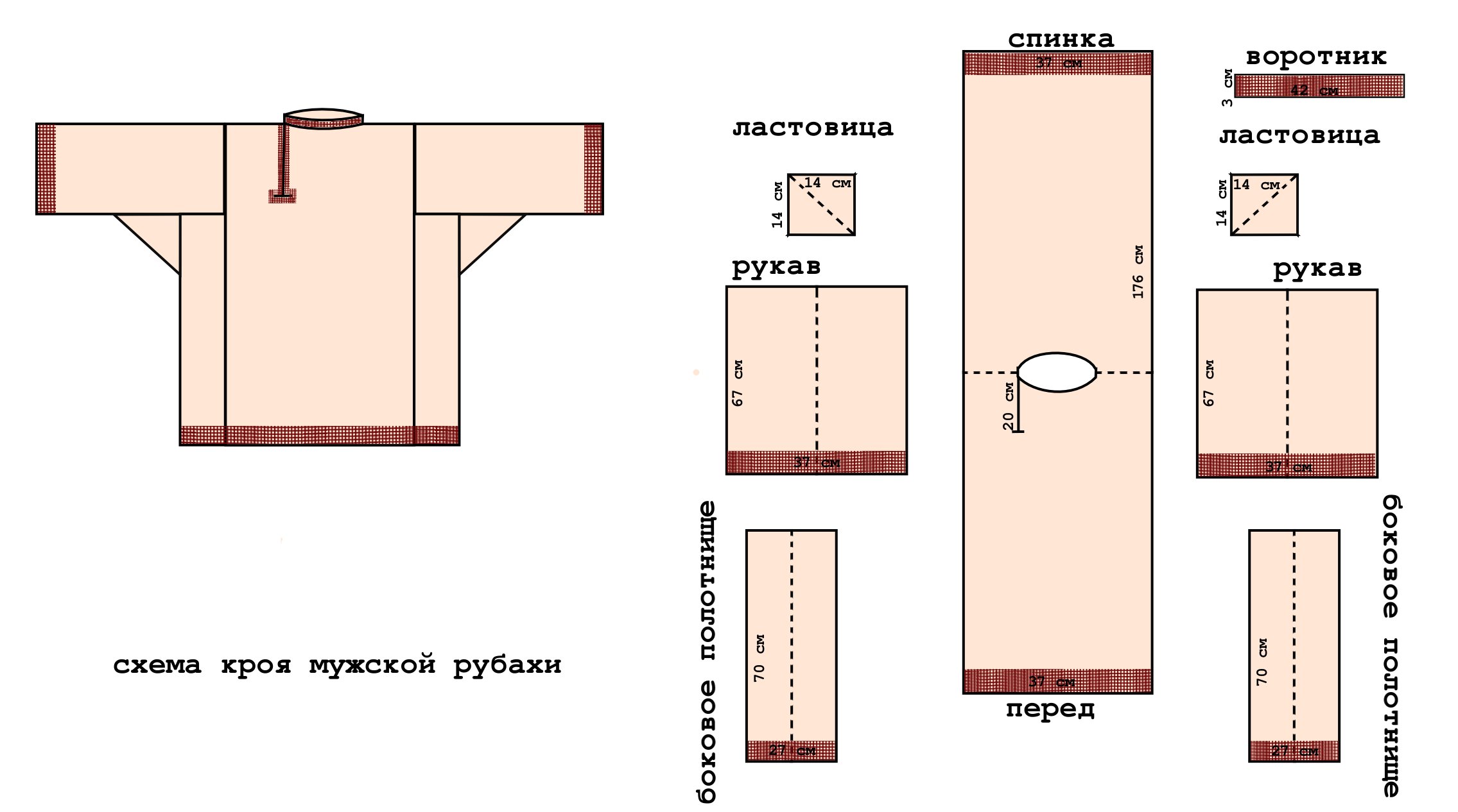 Выкройки рубах косовороток Выкройки рубах косовороток
