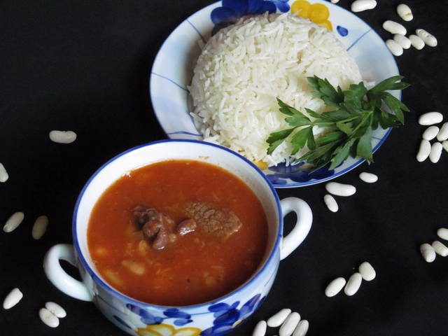 Фасолия бЭда. Белая фасоль в томат.супе. Араб.кухня 1636825_m