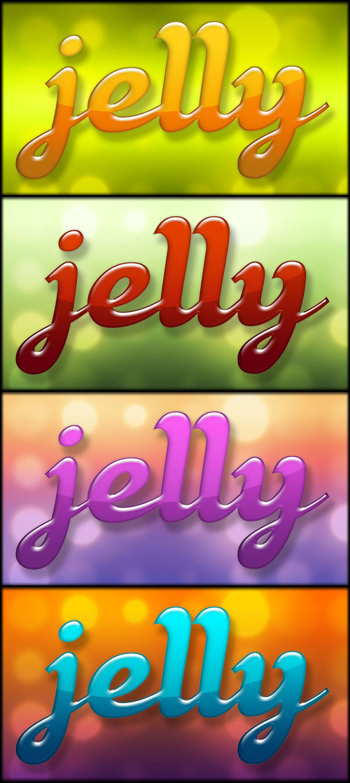 Colorful Jelly Styles for Photoshop Colorful Jelly Styles for Photoshop