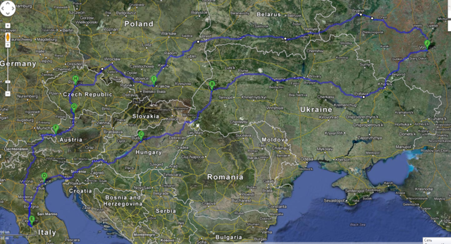 Воронеж-Италия-Воронеж