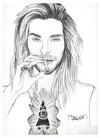 bill kaulitz long hair smoke by tikiogk-d5wr29c