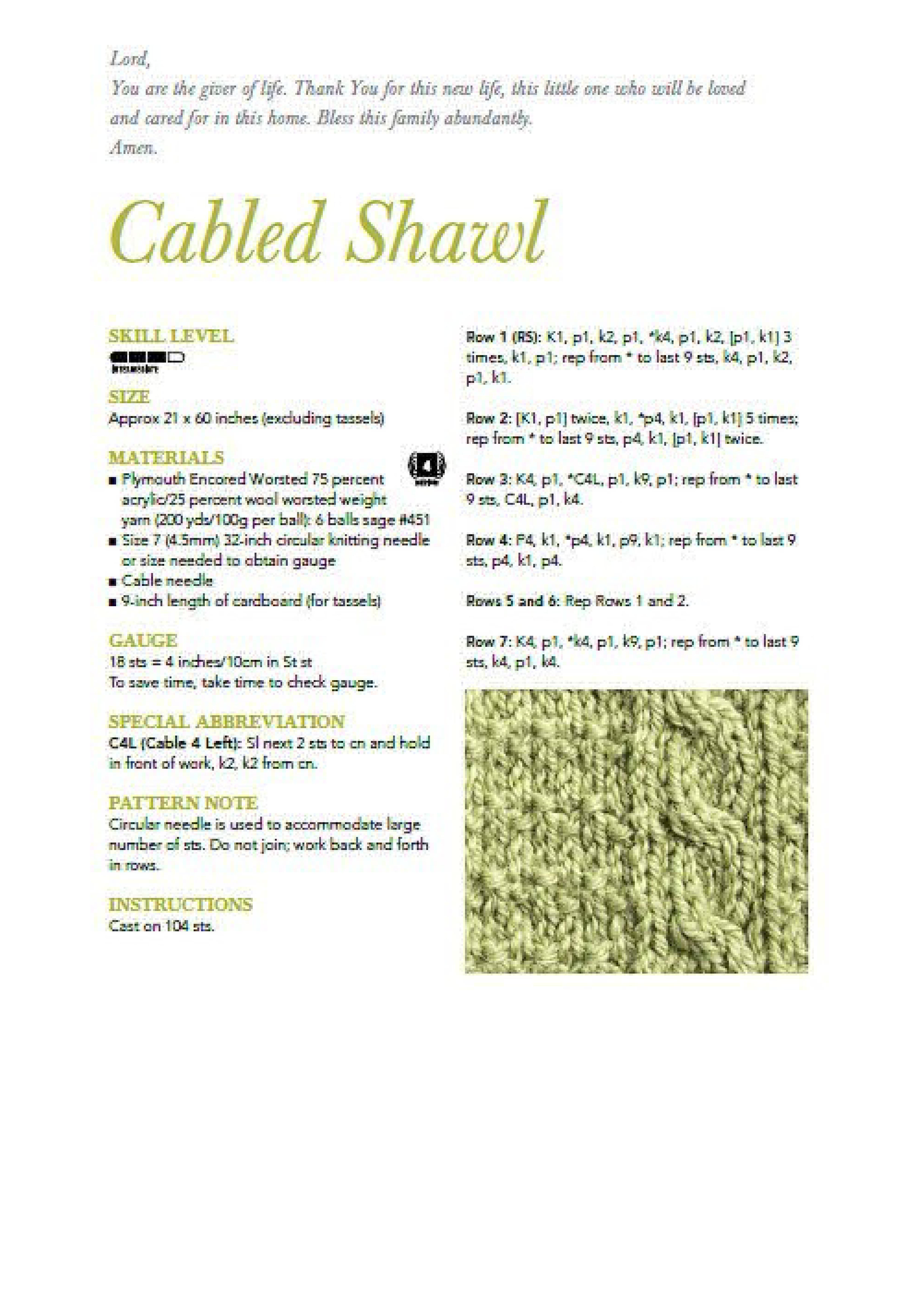 Knitted Prayer Shawls 4