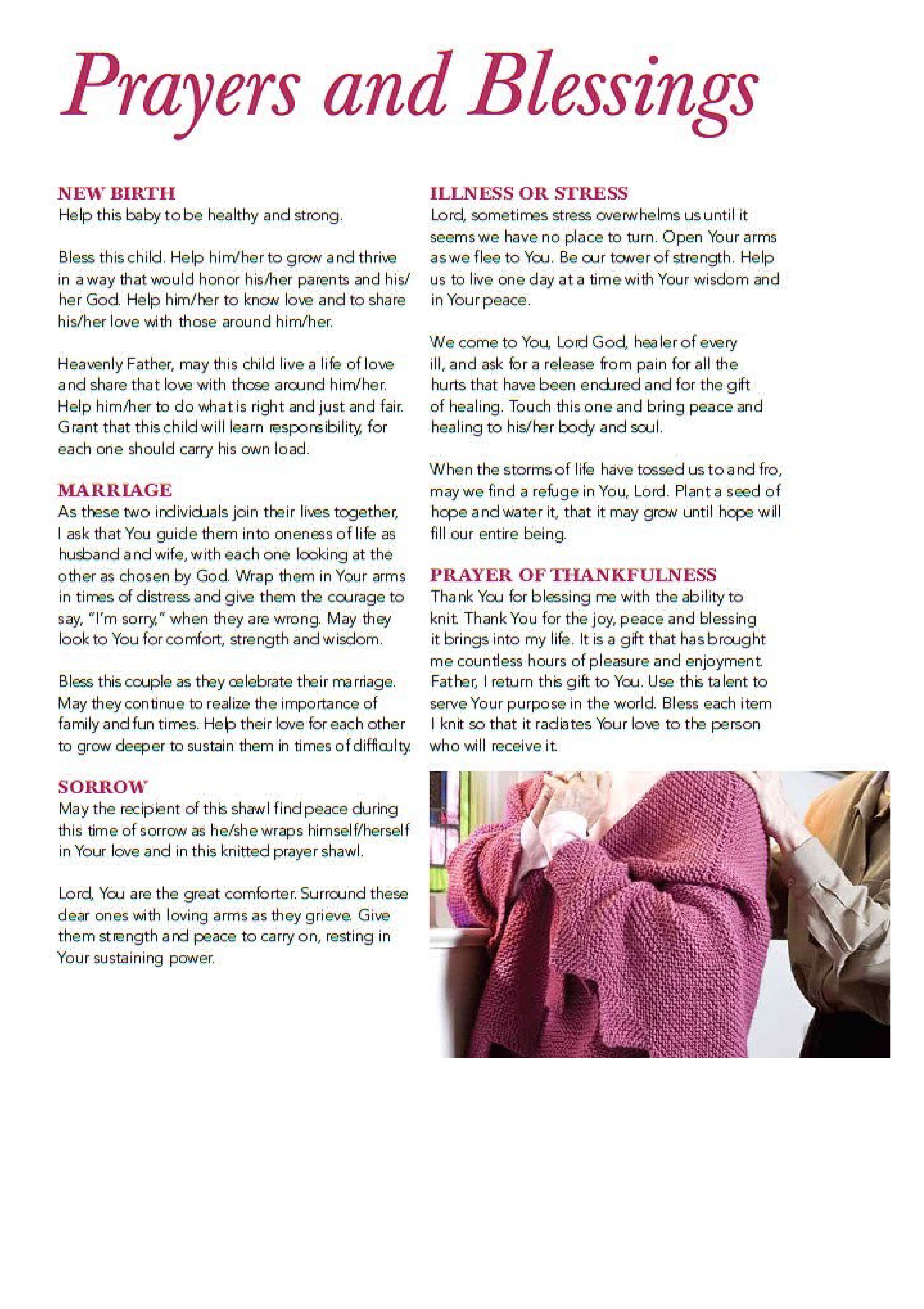 Knitted Prayer Shawls 5