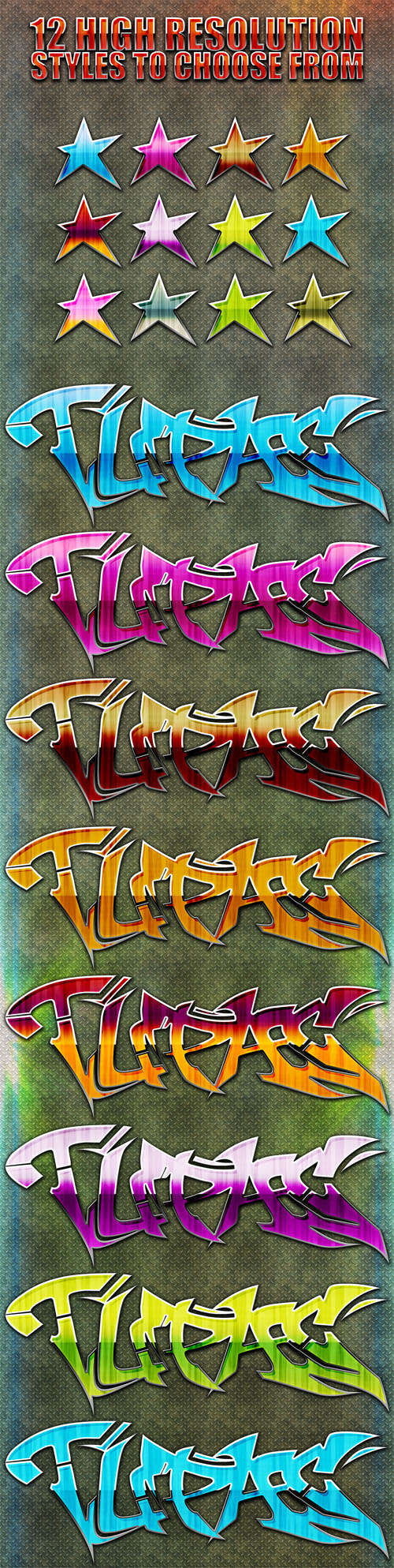 Glossy Graffiti Styles for Photoshop
