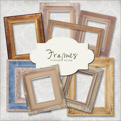 Scrap kit - Collection of Vintage Frames 3 Scrap kit - Collection of Vintage Frames 3