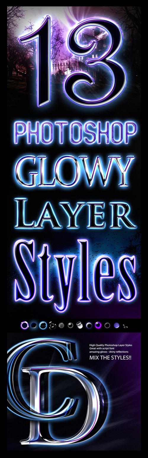 Glowy Styles for Photoshop Glowy Styles for Photoshop