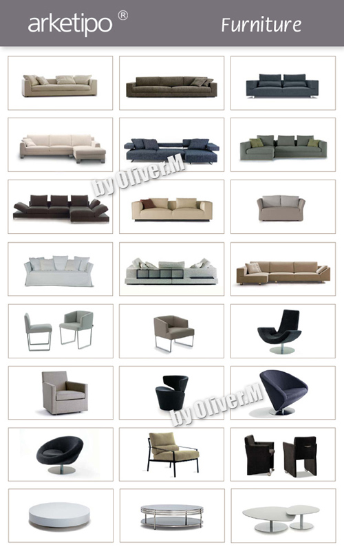 3D models of Furniture Arketipo