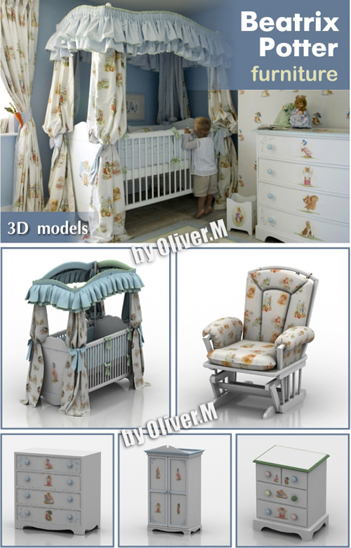 3D models of Children's furniture Beatrix Potter 3D models of Children's furniture Beatrix Potter