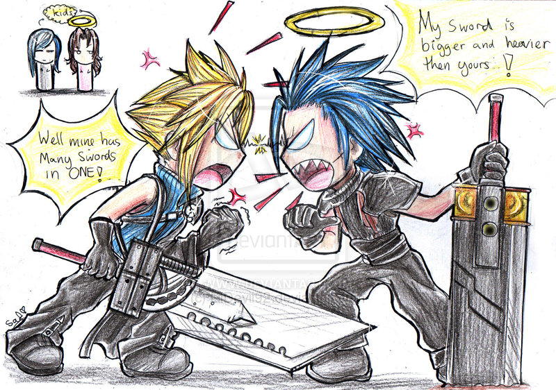 FF7 Silly Fight by LilDevil92