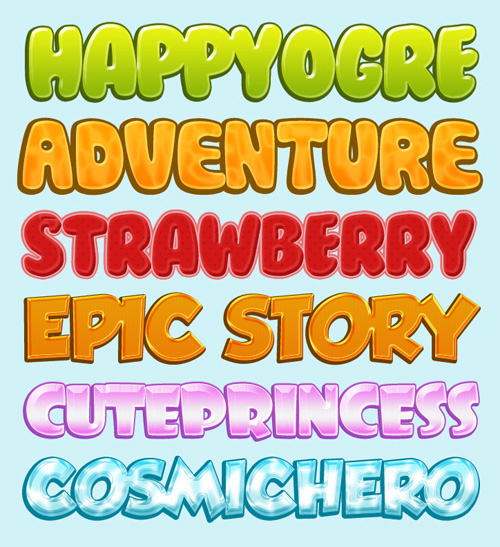 Cartoon Styles (with Fonts) Cartoon Styles (with Fonts)