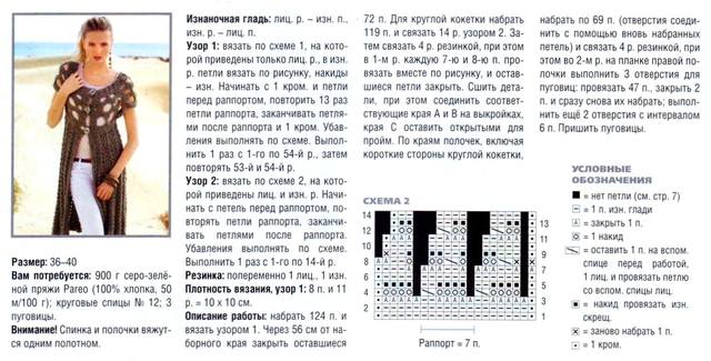 Жилет ажурный спицами со схемами