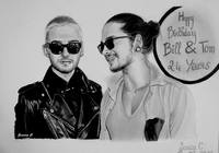 bill and tom kaulitz by jessicac drawings-d6kq14o