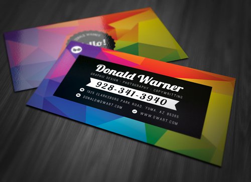 Color Business Card - PSD template Color Business Card - PSD template
