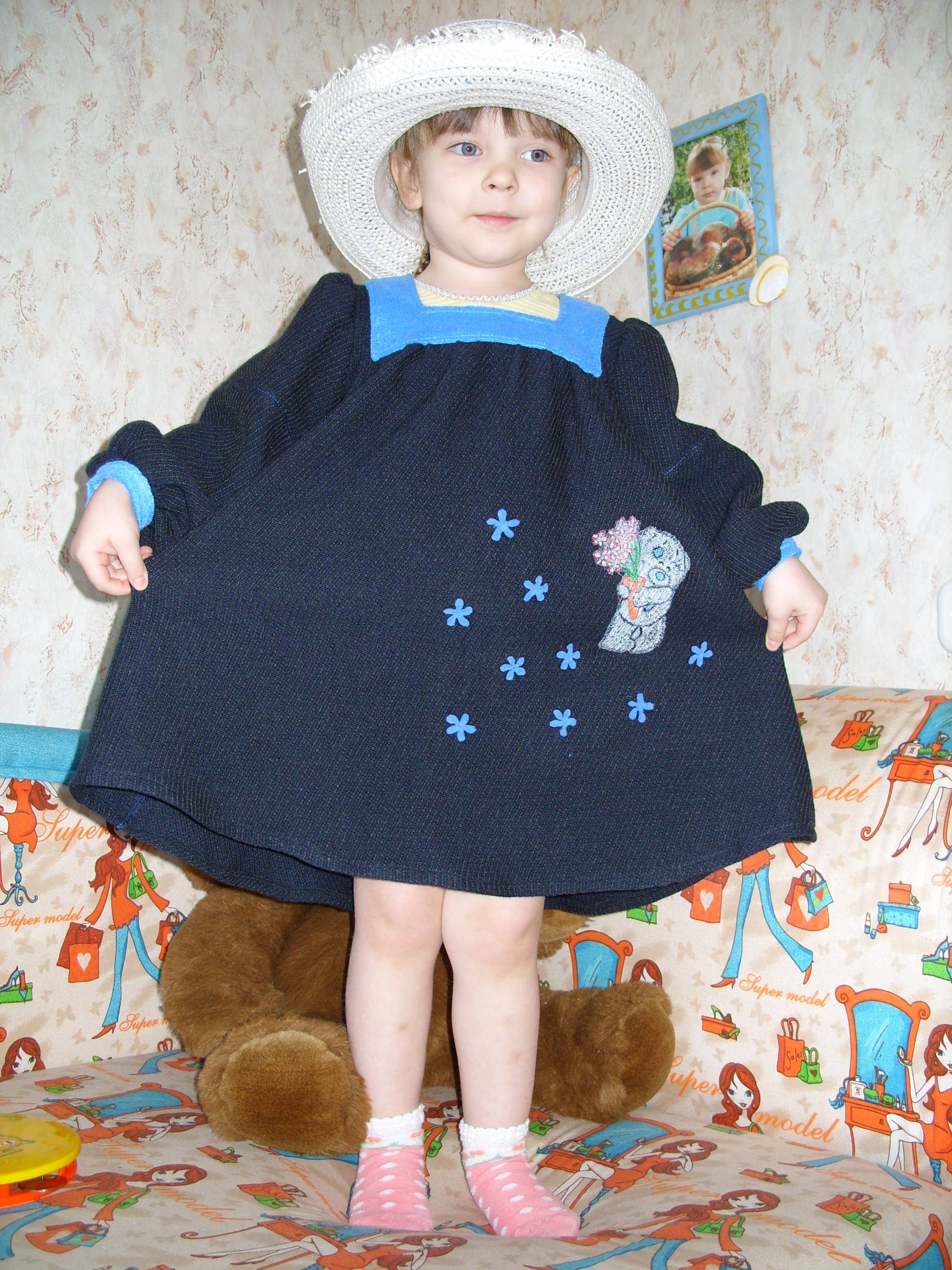 платье с мишкой