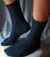 Мужские носки спицами 43-44 размер.