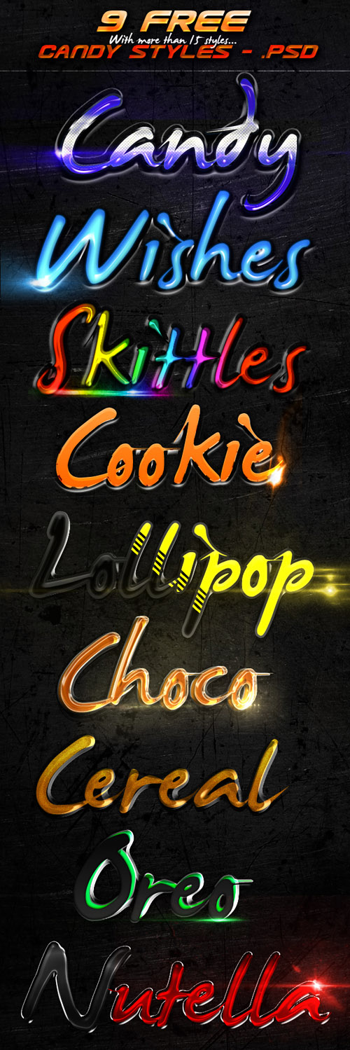 Candy Photoshop Styles 2 Candy Photoshop Styles 2