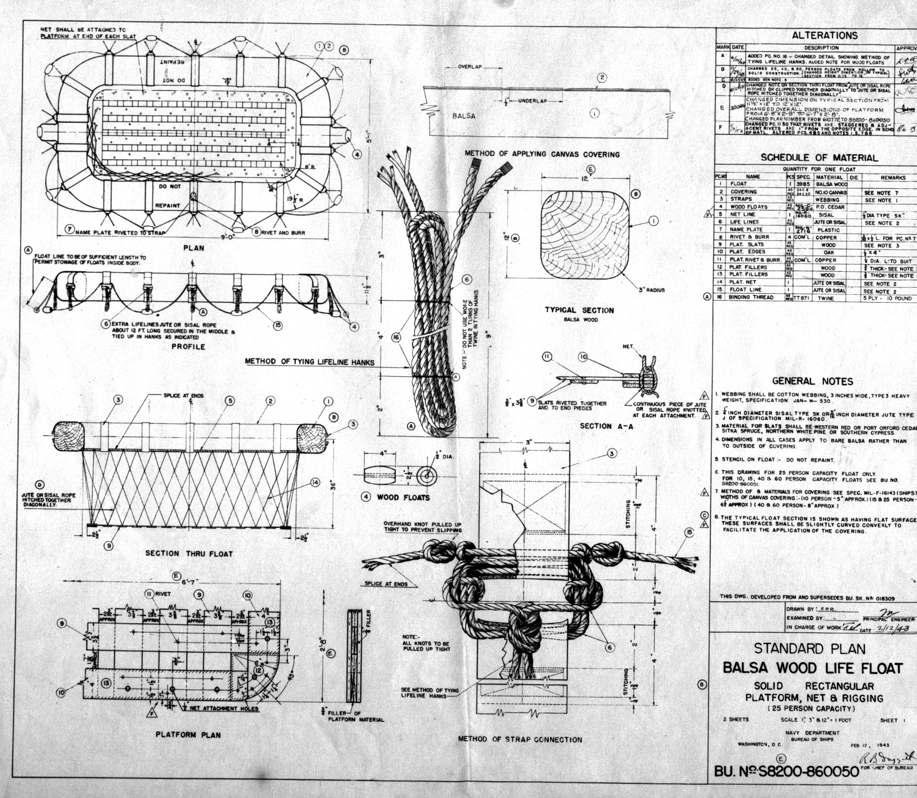 Balsa Wood Life Float