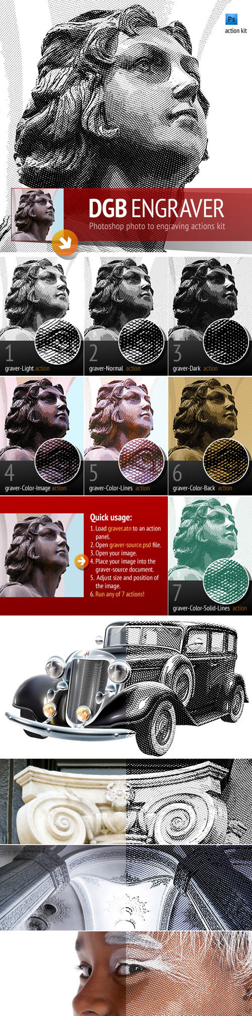 GraphicRiver - Engrave Photoshop Actions GraphicRiver - Engrave Photoshop Actions