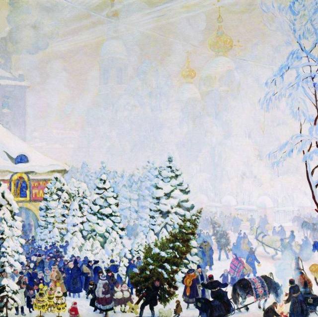 кустодиев елочный базар