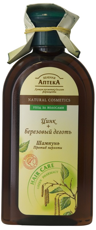 Шампунь прперхоти Цинк+Бер.деготь -Зеленая Аптека