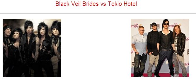 Black Veil Brides vs Tokio Hotel