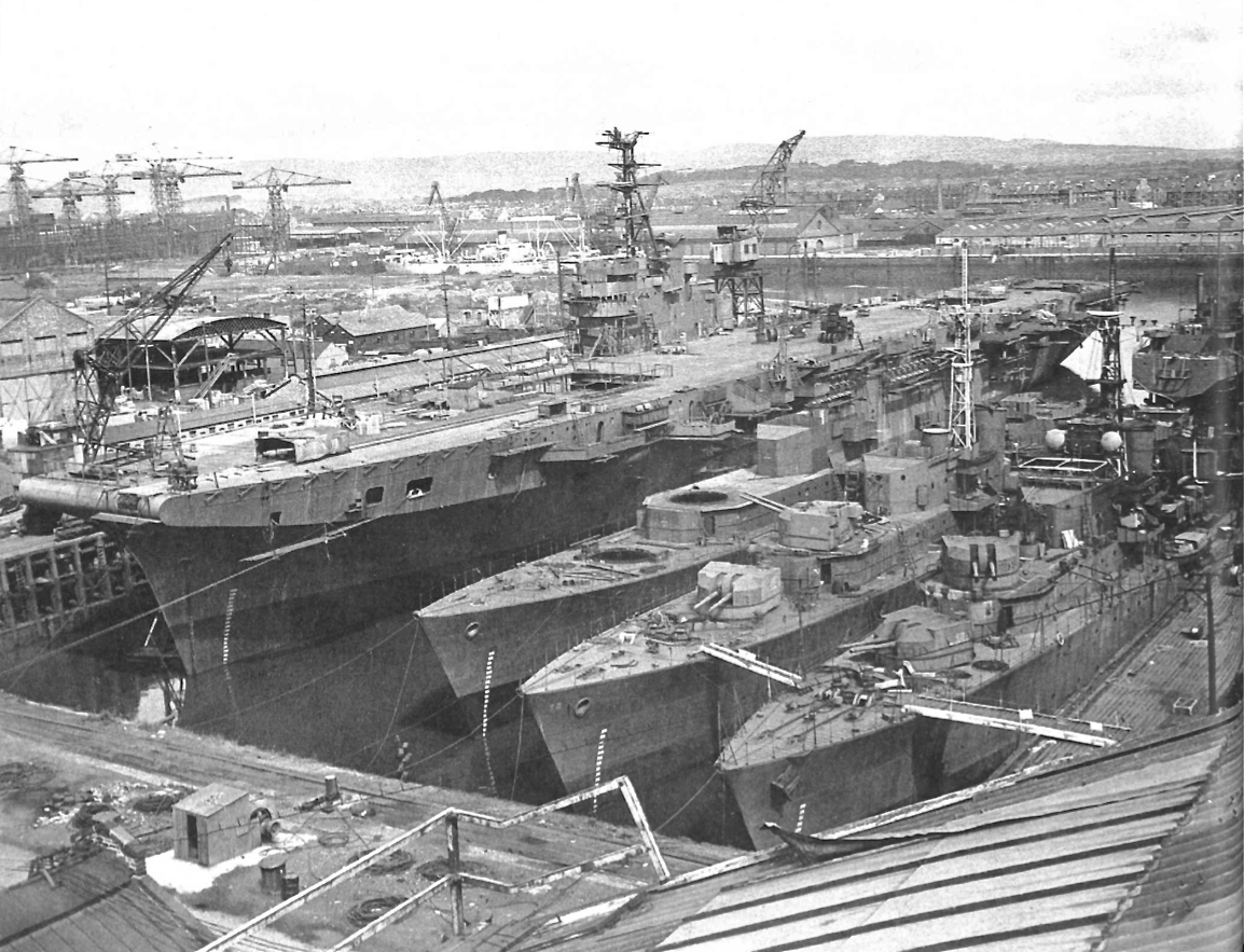 HMS Theseus&Cadiz&Camperdown&Finisterre,Fairfields Shipyard,Glasgow,1944