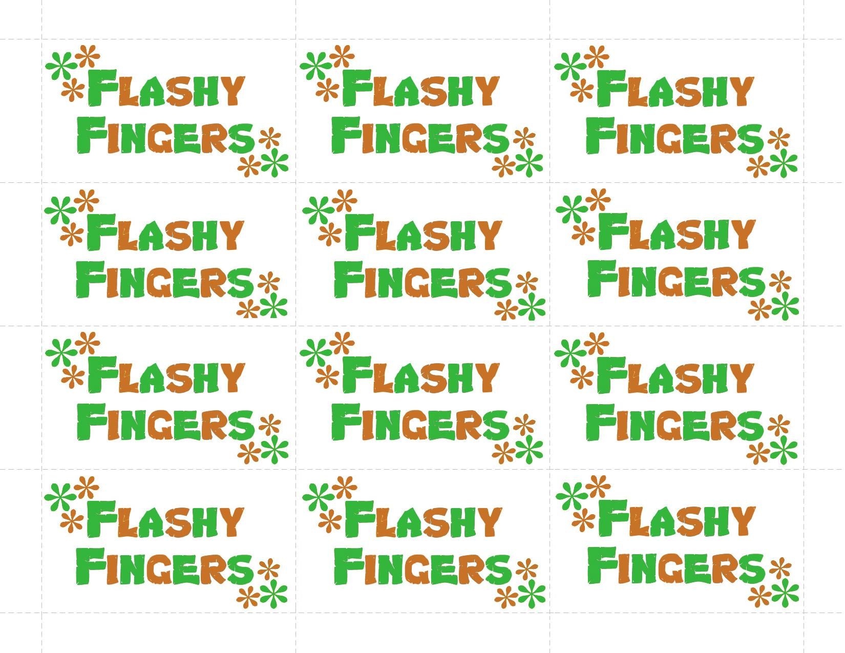 FlashyFingers brown-green 2