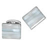 Striped Mother of Pearl Cuff Links large