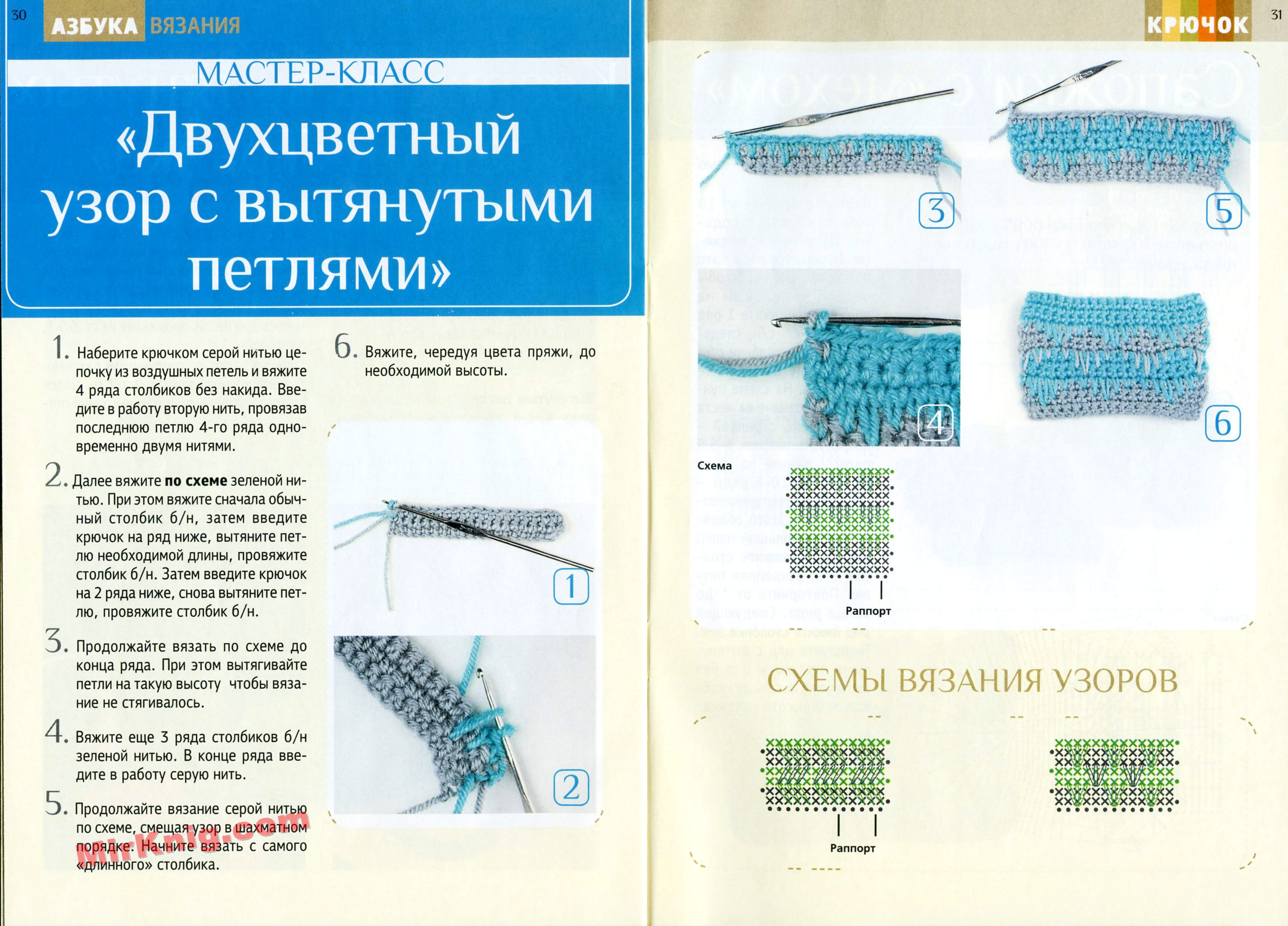 Вязание спицами и крючком Азбука вязания 32 Вязание спицами и крючком Азбука вязания 86