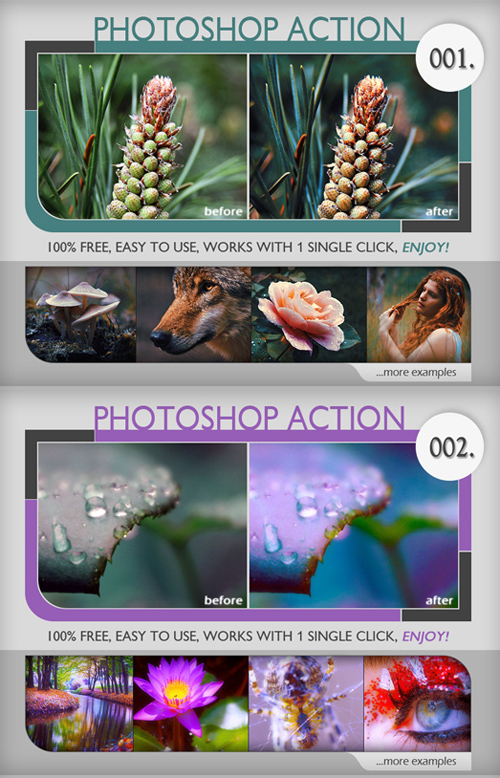 Photoshop Actions - Nightfall & Fairytale