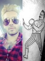 Боксер - Tokio Hotel Билл Каулитц продемонстрировал новую татуировку